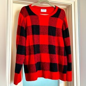 Red Buffalo Check Crewneck Sweater